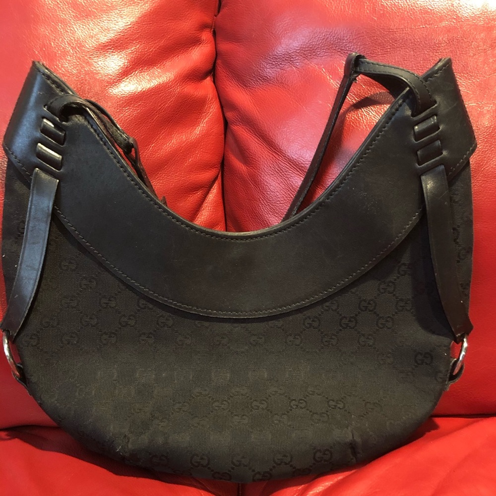 Crescent Shaped Gucci Hobo